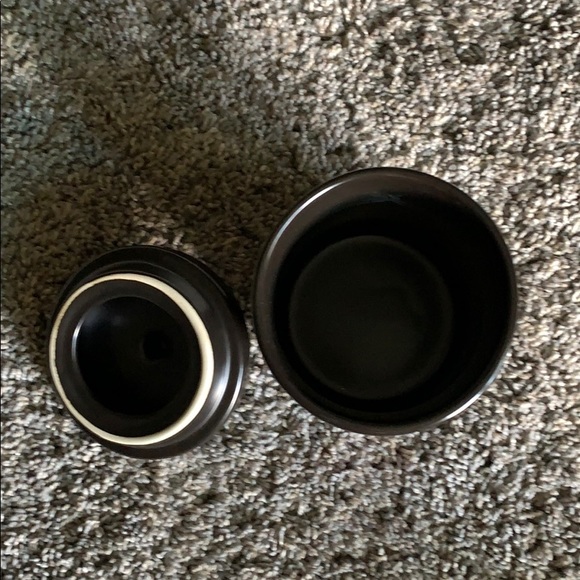 NWT Rae Dunn black&white 5”jar with lid - Picture 3 of 4